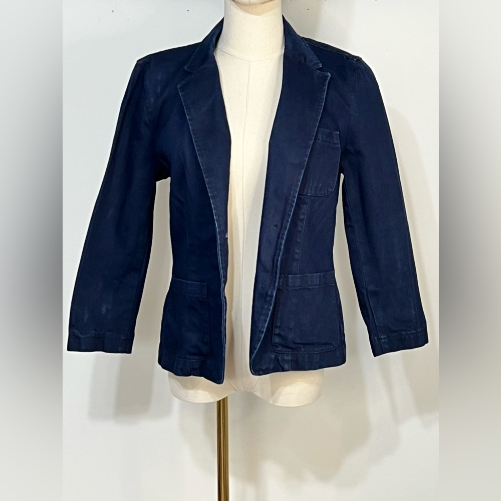 Lauren by Ralph Lauren Dark Denim Blazer - Picture 2 of 8